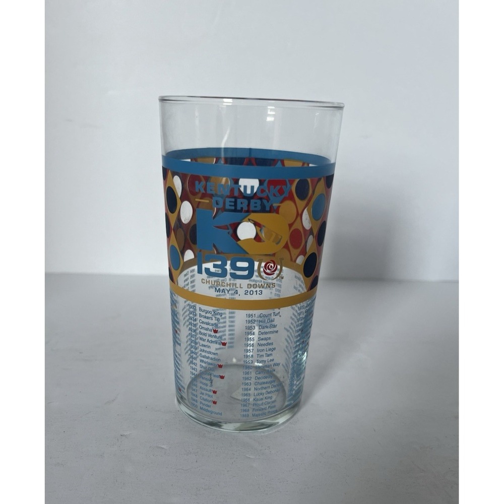 2013 Kentucky Derby 139th Running Churchill Downs Collectible Drinking Glass